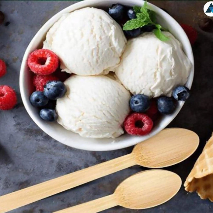 24pcs Wooden Spoon Disposable Table Cutlery Biodegradable Party Wedding Catering