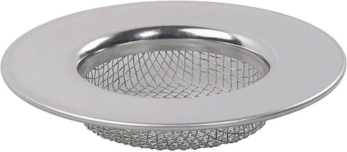 2 X STAINLESS STEEL SINK BATH PLUG HOLE STRAINER DRAINER BASIN HAIR TRAP COVER