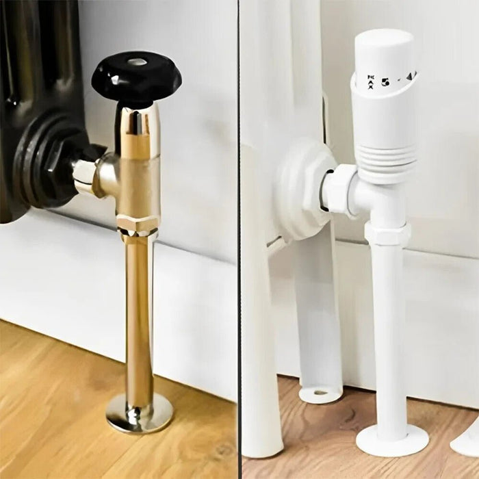 8 White Radiator Pipe Covers Sleeves Shrouds Snap Around Pipes Cover 19.5cm