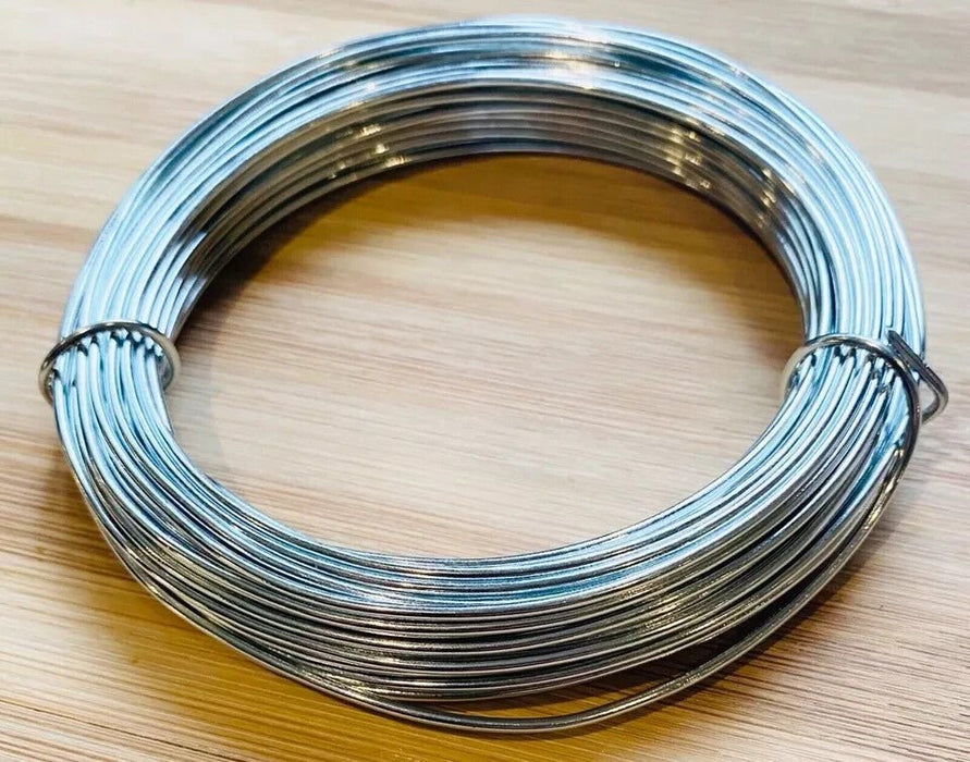 Galvanised Steel Wire 1 mm x 30m Art & Crafts Modelling Tensioning Gardening