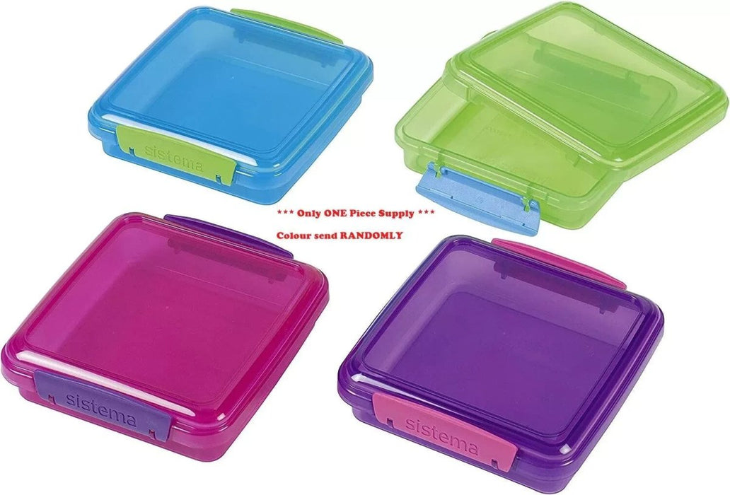 Sistema Sandwich Box 450ml BPA Free High Quality 4 Colour - Pack Of 1