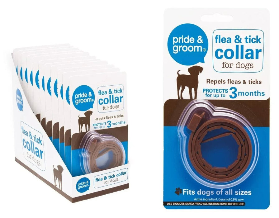 Dog Flea & Tick Collar | Lasts 3 Months Flea Protection Fits All Size Dogs 60 cm