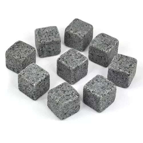 9pcs Glacier Whisky Stones Rocks Whiskey Wine Tea Drink Cooler Cooling Ice Cube