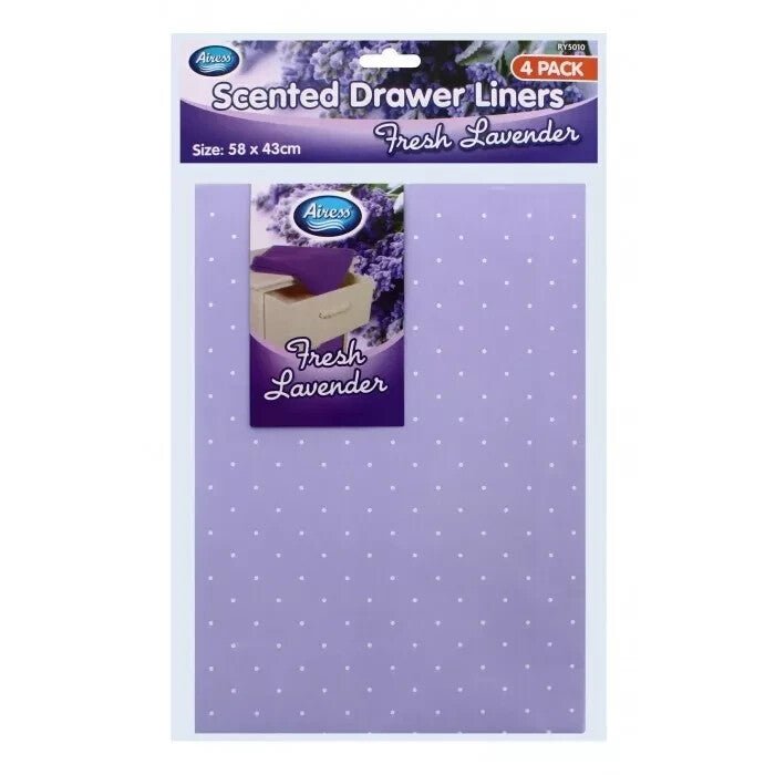 16 PACK Scented Drawer Liner Sheets Jasmine Rose Lavender Ocean 58x43cm UK