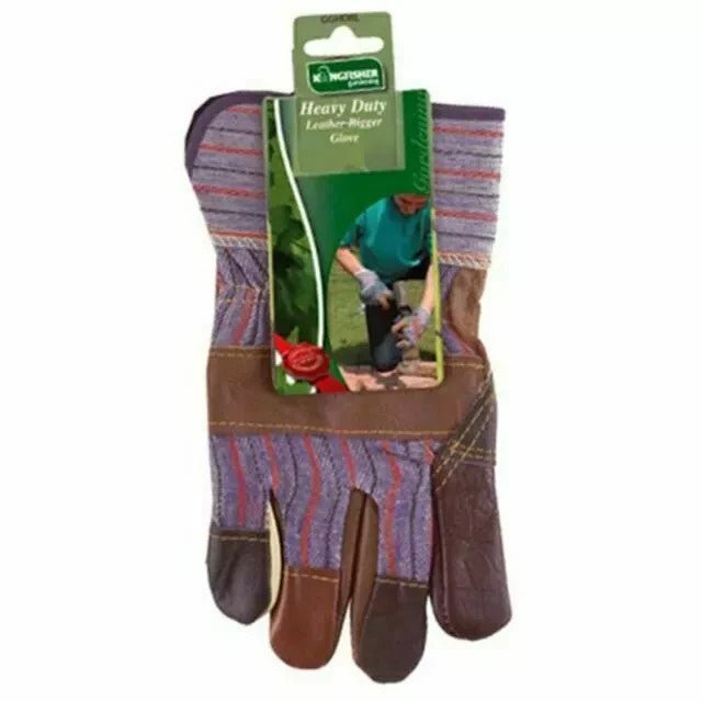 Heavy duty Double palm safety thorn proof work gloves for gardening and Rigger