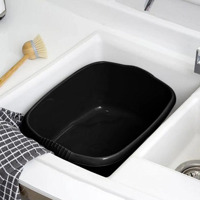 39cm Rectangular Washing Up Bowl 12Ltr Capacity Large Plastic Sink Basin Kitchen
