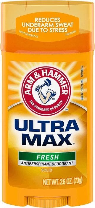 x2 Arm & Hammer UltraMax - Solid Antiperspirant Deodorant, Fresh, 2.6 oz (73 g)