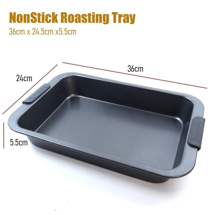 Large Roasting Tin Tray Pan Non Stick Deep Turkey & Meat Backing Oven Tray Dish