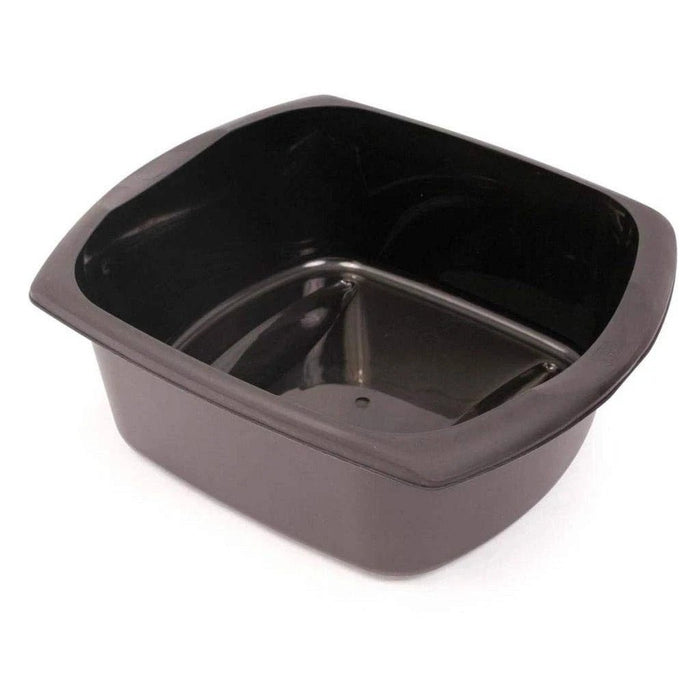 Addis Rectangular Washing Up Bowl, Soft Black, 9.5 Litre