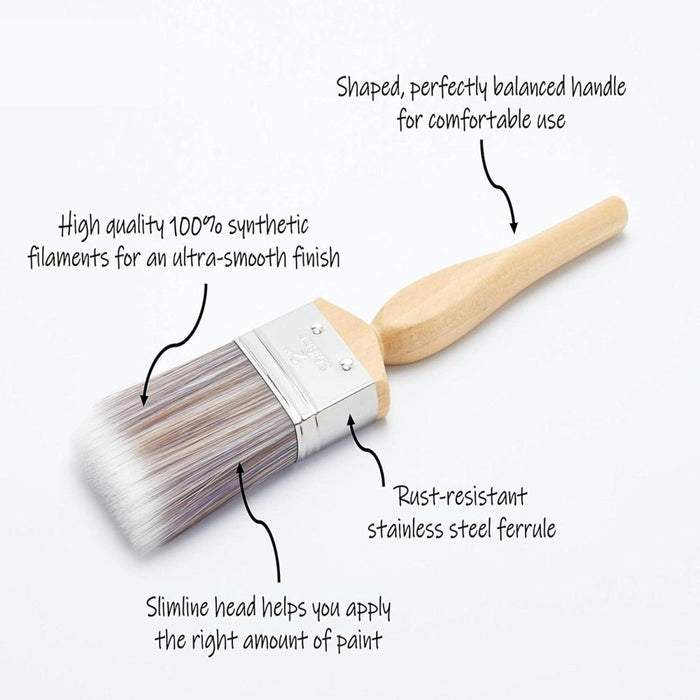 5 Lynwoo Professional Brushes Set Woodwork Gloss Decorating Platinum Paint Brush