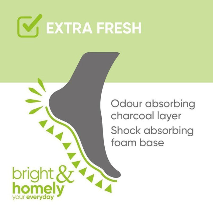 4 Pair Extra Fresh Shoe Insole Odour Eaters Simply Trim To Fit One Size