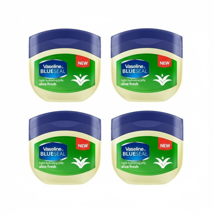 4 x Vaseline Blueseal Natural Skin Petroleum Jelly Aloe Fresh 50ml TRAVEL SIZE