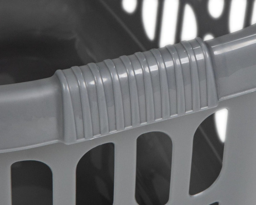 60L Hipster Laundry Basket Washing Clothes Carrier Storage Hamper Bin Tidy - UK