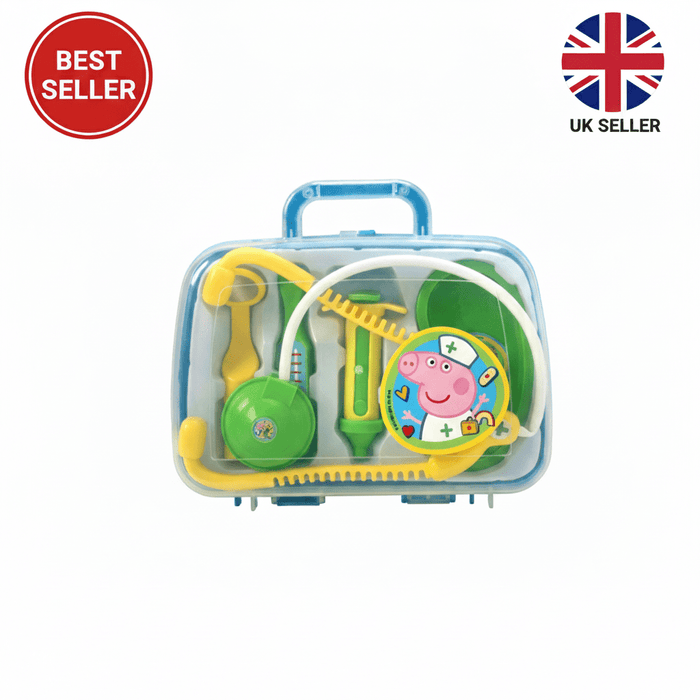 Peppa Pig Medical Case Doctors Nurses Pretend Toy Play Set Boys Girls Kids Gift