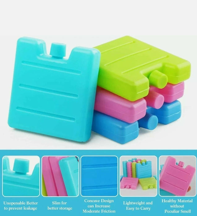 3pk Small Mini Freezer Blocks Ice Packs For Picnic Cooler Bags Kids Lunch Box