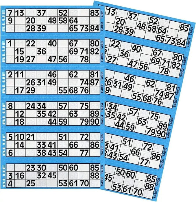 2 x Jumbo Bingo Book Pad of 600 Tickets 6 To View All Colours Security Coded