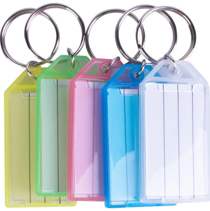 5 x Key Ring Name Tags Keychain