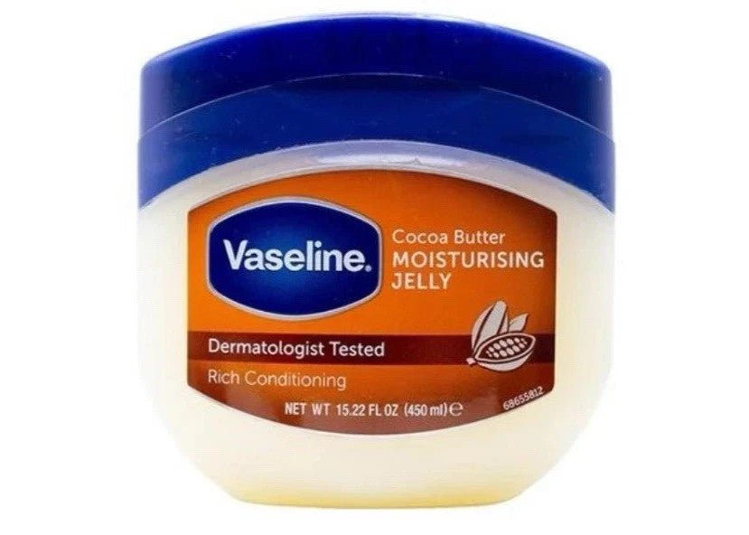2 X Vaseline Cocoa Butter Rich Conditioning Moisturising Jelly 450ml