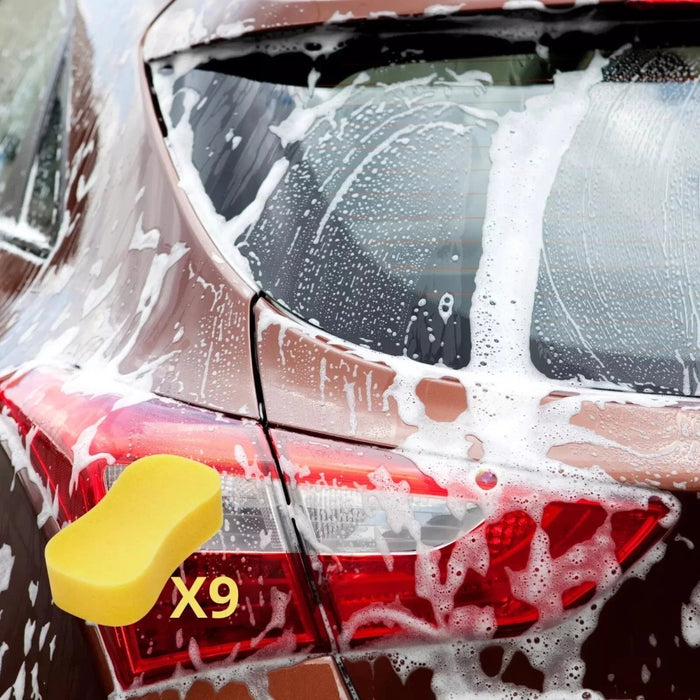 CAR SPONGES (Pack of 9) - Car Wash Sponges Bulk