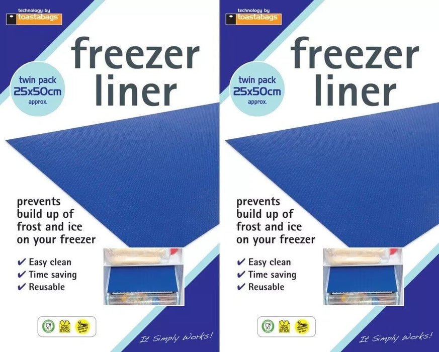 Defrost Liner Fridge Freezer Mat Anti Frost Mat Manual De-Ice 50 x 25cm - 4 Pack
