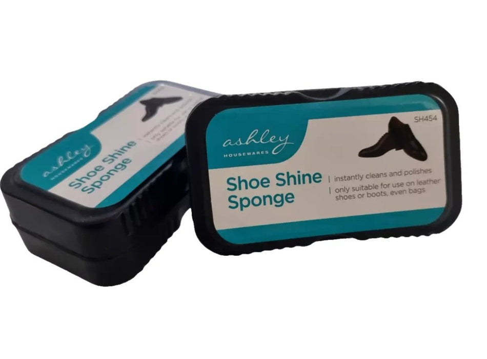 2Pc Shoe Shine Sponge Set Kit Leather Cleaner Polish Shining Boots Shoes