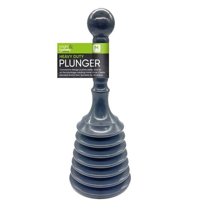 Heavy Duty Sink & Drain Plunger - Powerful Unclogger for Toilets & Showers