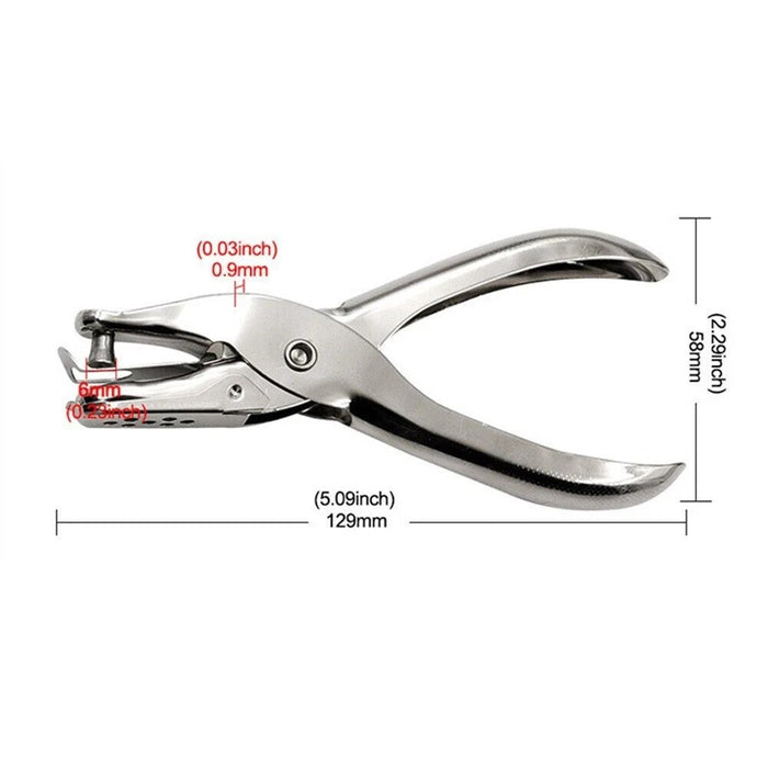 Hole Punch Metal Hand Held One Single Hole Paper Puncher 6mm office and school