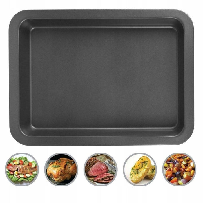 42cm Extra Large Rectangular Non Stick Baking Oven Roasting Tray Cooking Tin Pan