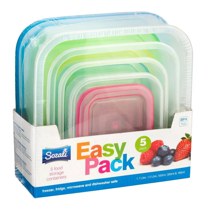 Premium Stackable Food Storage Containers Lid Plastic Tupperware Plastic