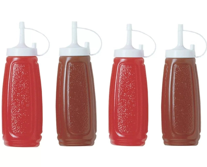 Chef Aid Sauce Serving Bottles Tomato Ketchup / Chill, BPA Free Plastic - 4Pack