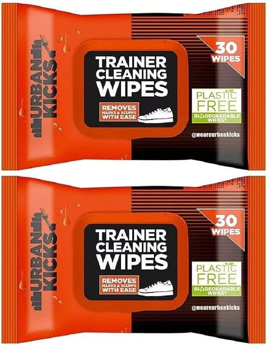 60x Urban Kicks Trainer Sneakers Cleaning Wipes Marks Scruffs Remover Shoe Care
