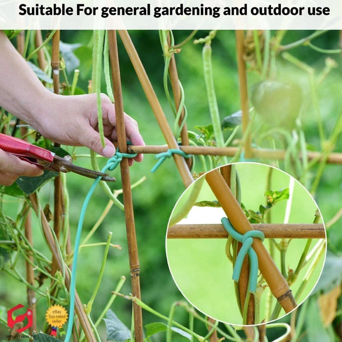 4.8m Strong Thick Twist Tie Support Garden Plant Wire Soft Flexible Coat Cable