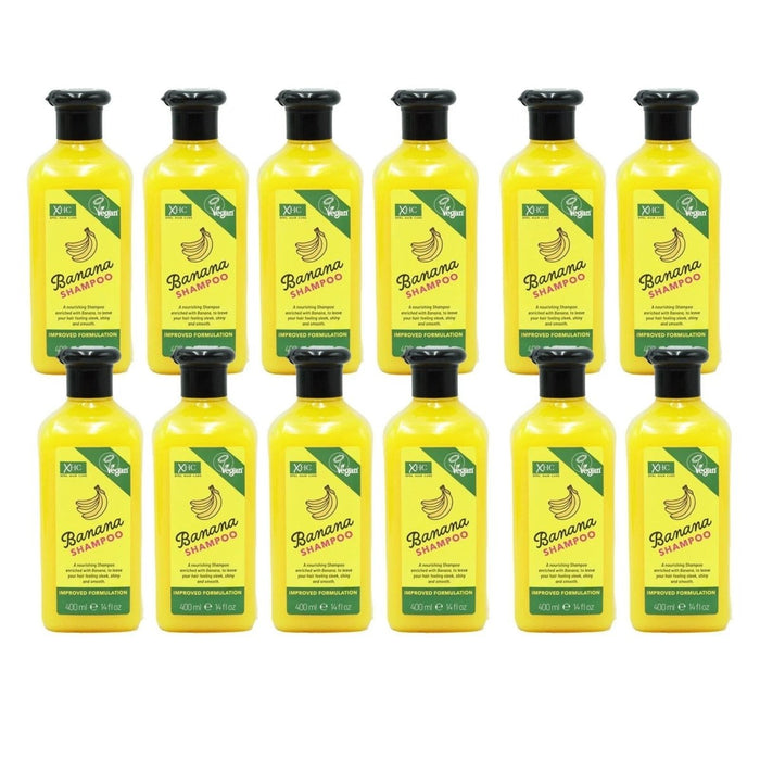 XHC Banana Shampoo XPEL Hair Care for Shiny & Smooth Hair 400ml - Pack of 12