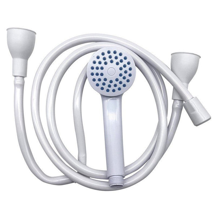 Double Tap Bath Sink Shower Head Hose Spray Hairdresser Pet Push On Mixer