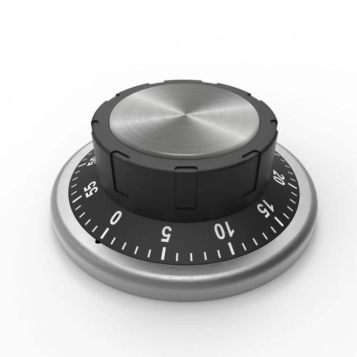 Magnetic Mechanical Kitchen Timer Stainless Steel Chef Cooking Baking Loud Alarm