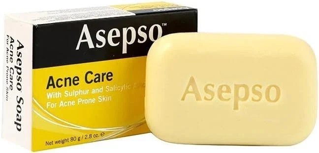 4 x Asepso Antibacterial Soap Bar Acne Skin Care Treatment Free Tracked Delivery