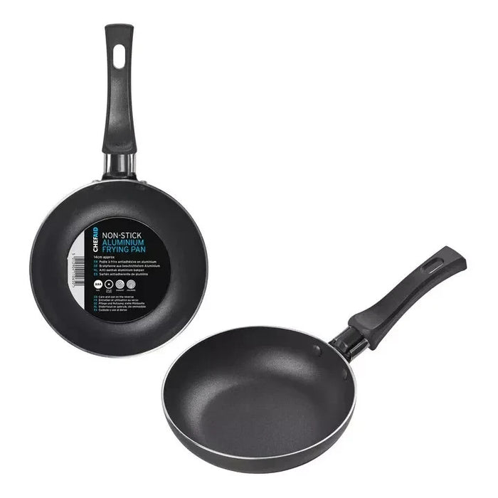 Chef Aid 14cm Aluminium Non-stick Mini Fry Pan with Etched Base & Plastic Handle