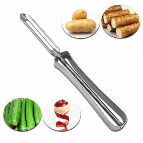 Quality Potato Vegetable Peeler Fruit Spud Swivel Slicer Stainless Steel 14.5cm