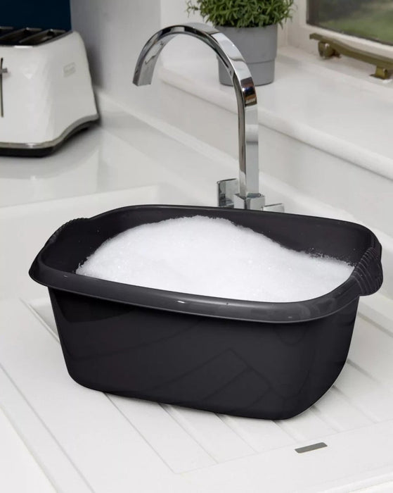 39cm Rectangular Washing Up Bowl 12Ltr Capacity Large Plastic Sink Basin Kitchen
