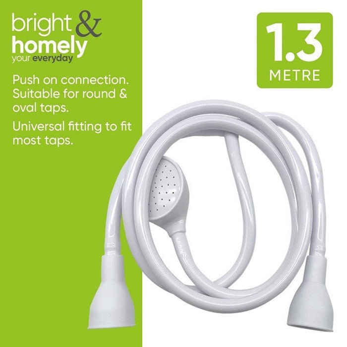 Double Tap Bath Sink Shower Head Hose Spray Pipe Tub Attachment