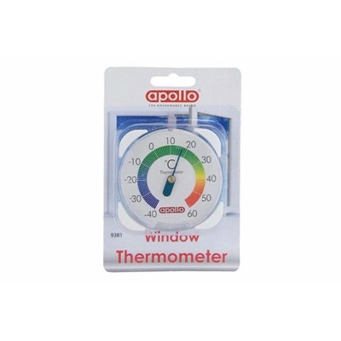 Apollo Window Thermometer To Check Accurate Temperature Outside & Greenhouse.