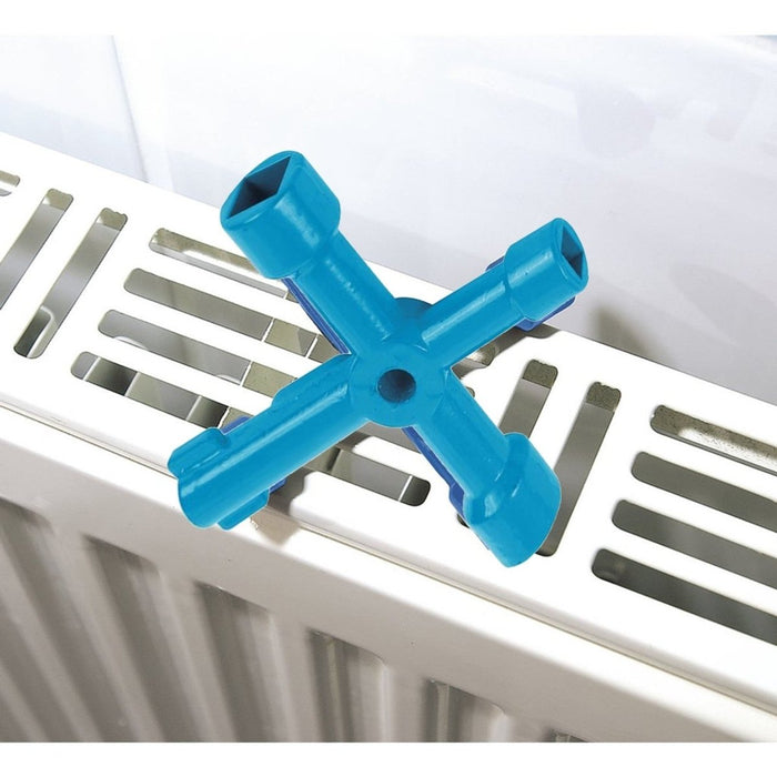 Securpak 4 Way Utility Key Plumbing Radiator Gas Electric Meter Stop Cock Tap UK