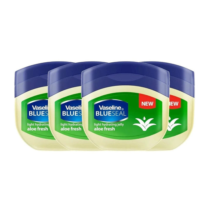 4 x Vaseline Blueseal Natural Skin Petroleum Jelly Aloe Fresh 50ml TRAVEL SIZE