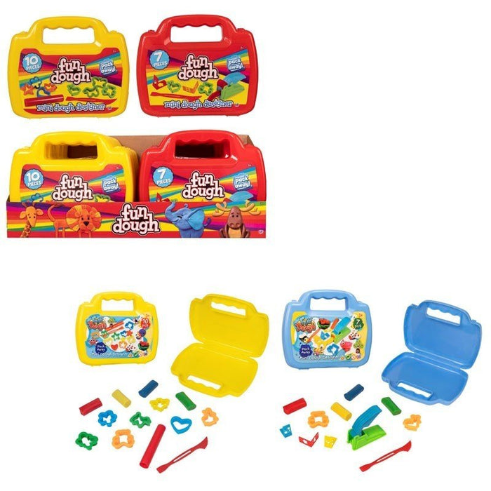 Mini Play Dough Designer Set in Carry Case - Craft Model Clay, Party Bag Filler