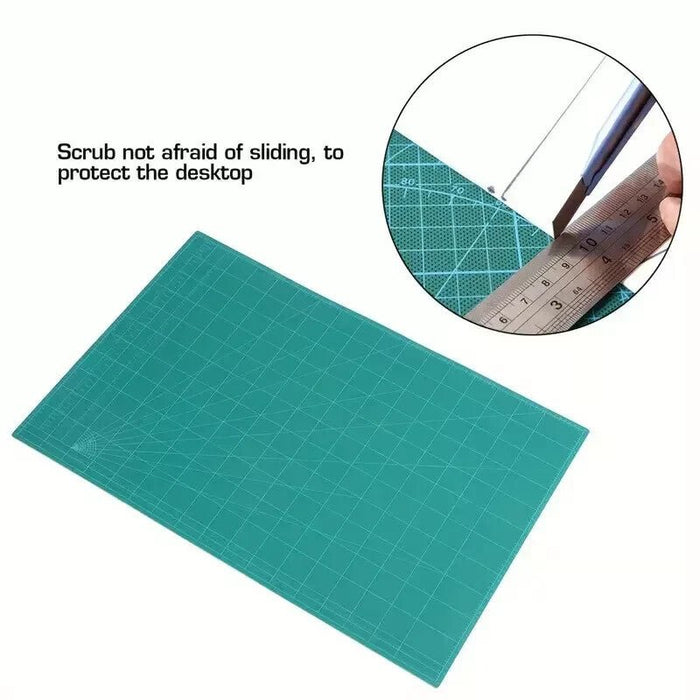 A3 450mm x 300mm Cutting Mat Non-Slip Self Healing Printed Grid Lines Matt Pad