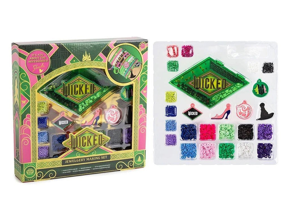 Kids Wicked Movie Wizard Of Oz Jewellery Charm Friendship Bracelet Making Set