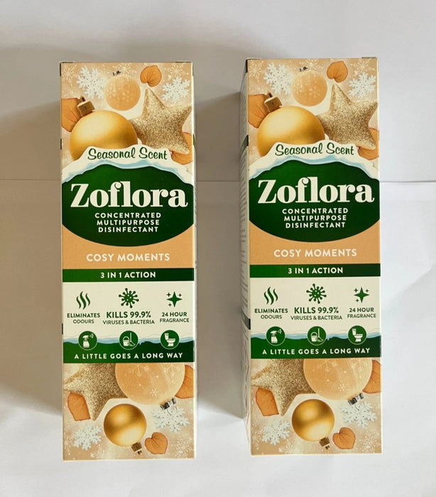 2 x 250ml Zoflora Cosy Moments Concentrated Antibacterial Disinfectant Liquid