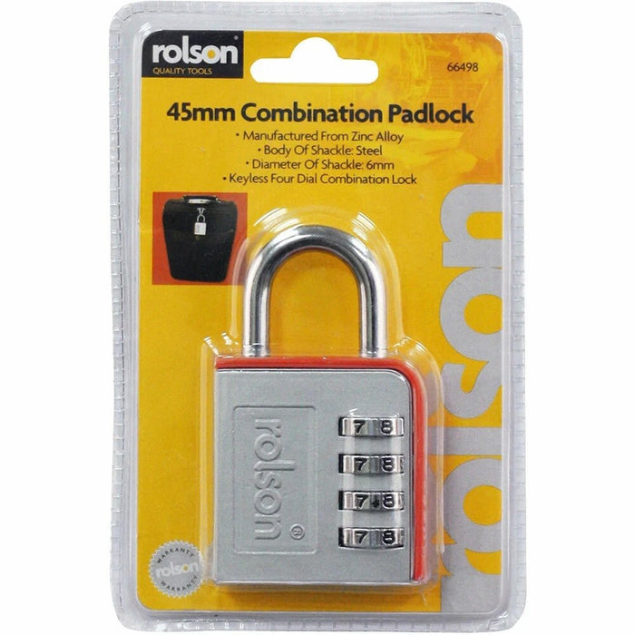 Rolson Combination Padlock 66498