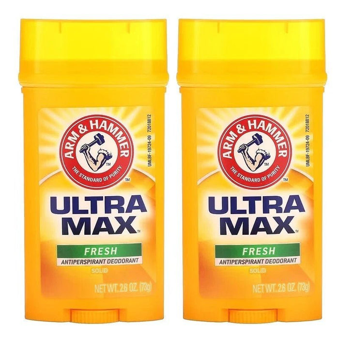 x2 Arm & Hammer UltraMax - Solid Antiperspirant Deodorant, Fresh, 2.6 oz (73 g)