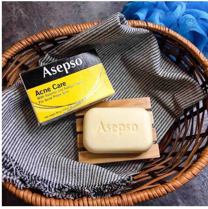 Asepso Antibacterial Soap Bar Acne Skin Care Treatment - Free Tracked Delivery